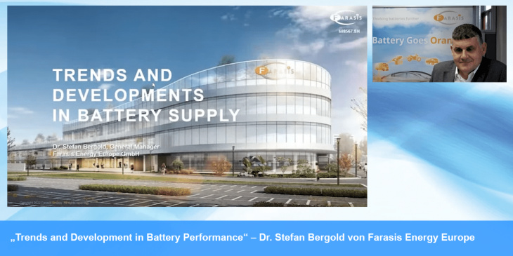„Trends and Development in Battery Performance“ – Stefan Bergold von Farasis Energy Europe