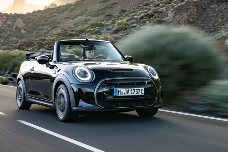 jetzt auch ohne dach: mini cooper se als erstes elektrisches cabrio