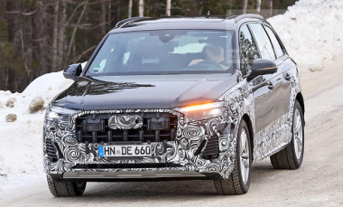 Audi Q7 Facelift (2024): Erste Fotos                               Zweites Facelift für den Q7 gesichtet