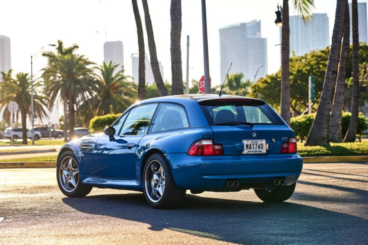 bmw z3 m coupé: neue fotos vom turnschuh in estorilblau