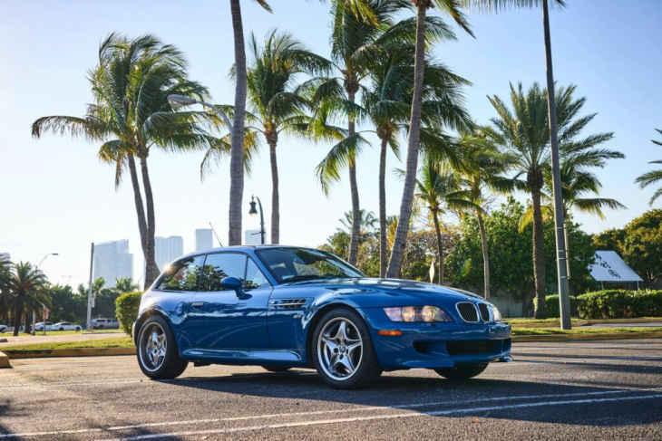 bmw z3 m coupé: neue fotos vom turnschuh in estorilblau