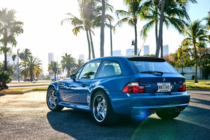 bmw z3 m coupé: neue fotos vom turnschuh in estorilblau