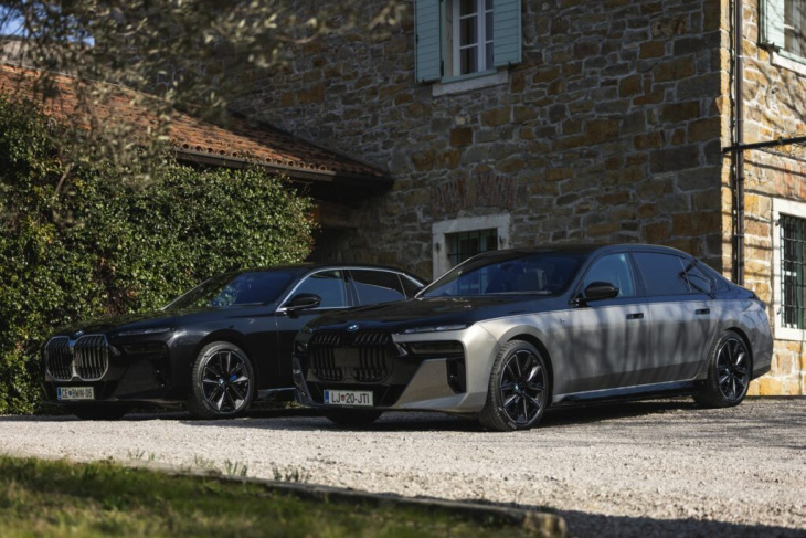 bmw i7 m sport pro two-tone: schwarz auf silber am g70