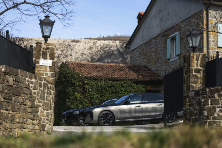 bmw i7 m sport pro two-tone: schwarz auf silber am g70