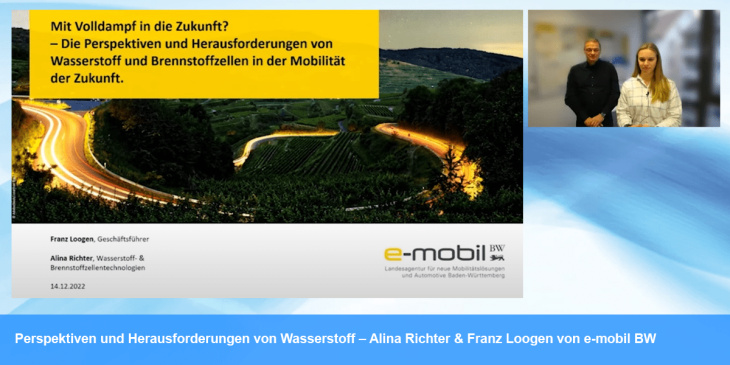 Perspektiven und Herausforderungen von Wasserstoff – Alina Richter & Franz Loogen von e-mobil BW