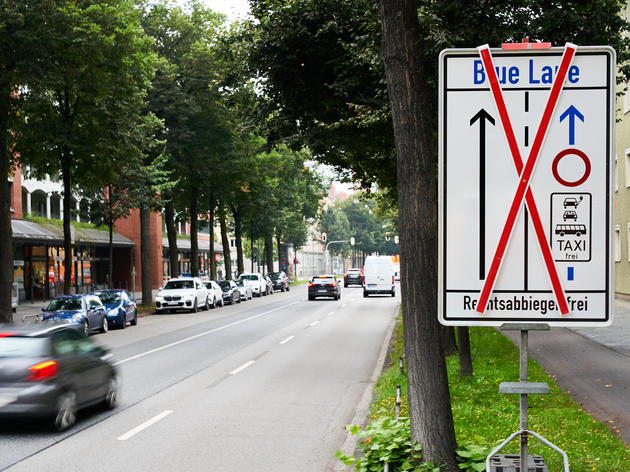 blue lane bei der iaa 2023: stadtrat will nun doch eine umweltspur - allerdings eine verkürzte variante