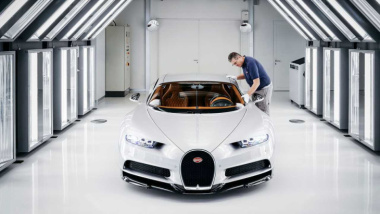 Bugatti braucht mindestens 600 Stunden, um ein Auto zu lackieren