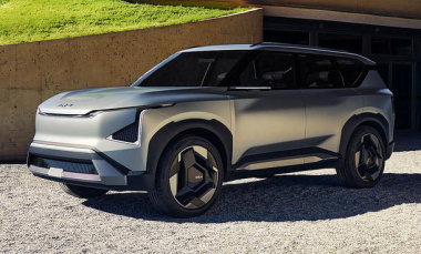 Kia Concept EV5 (2023): Fotos vom E-SUV                               Kleineres Elektro-SUV im Stile des EV9