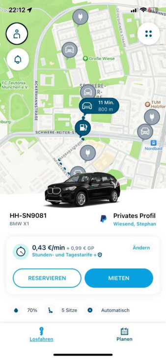 praxistest carsharing: miles und share now im vergleich