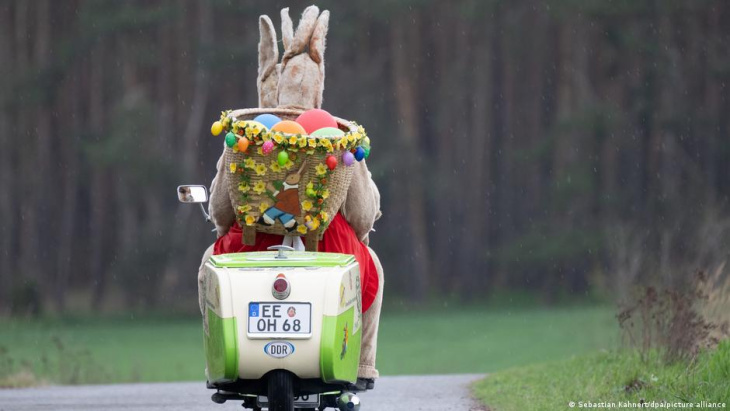 rollender osterhase auf tour