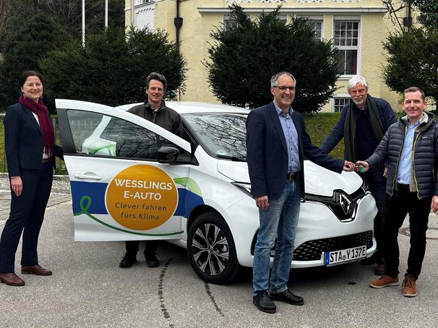 e-car-sharing in weßling: bürger und gemeinde teilen sich ein auto