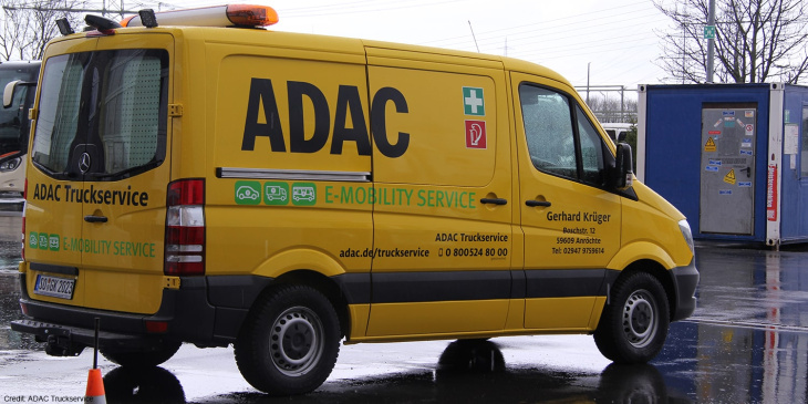 adac truckservice startet notrufhotline für e-nutzfahrzeuge