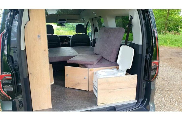 natürliche reisemobile vw caddy: caddy-minicamper mit echtholz-ausbau