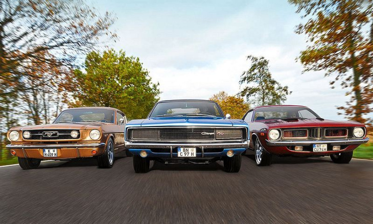 charger vs. mustang und barracuda