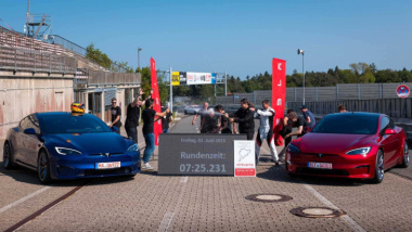 Tesla Model S Plaid mit neuem Nürburgring-Rekord dank Track Pack