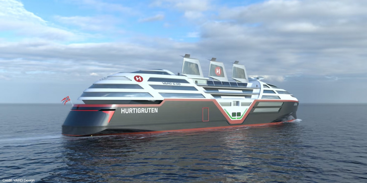 hurtigruten norwegen stellt elektrisches kreuzfahrtschiff vor