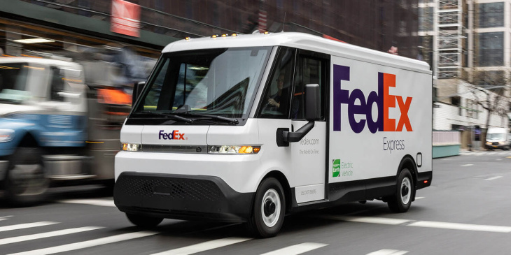 fedex setzt e-lieferwagen von brightdrop in kanada ein