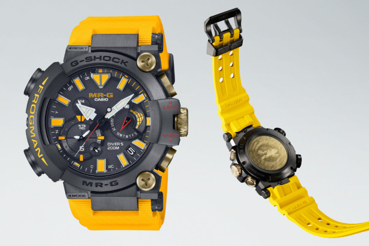 g-shock präsentiert zum doppeljubiläum neue und limitierte mrg-frogman