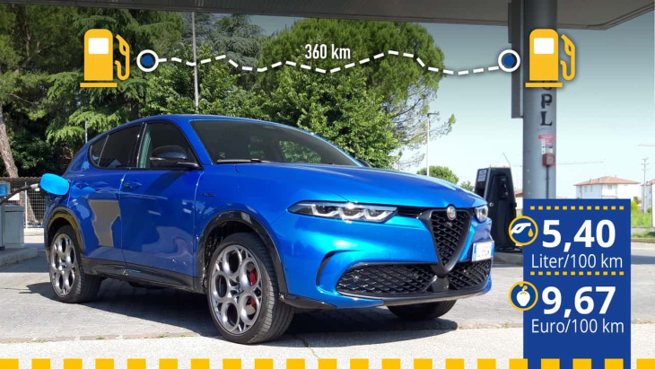 tatsächlicher verbrauch: alfa romeo tonale plug-in-hybrid im test