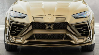 Goldener Lamborghini Urus von Mansory verfolgt uns im Schlaf
