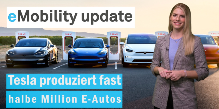 eMobility update: Produktionsrekord bei Tesla / Regierung behält E-Ziele / Kein Aiways bei Euronics
