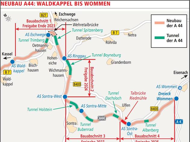 die freigabe der a44 verzögert sich wieder