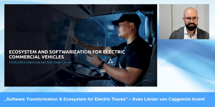 „Software Transformation & Ecosystem for Electric Trucks“ – Sven Lierzer von Capgemini Invent