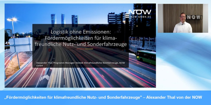 „Fördermöglichkeiten für klimafreundliche Nutz- und Sonderfahrzeuge“ – Alexander Thal von der NOW