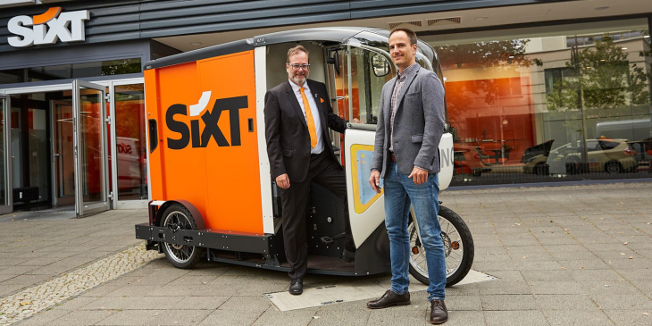 sixt bietet e-lastenräder von onomotion in berlin an