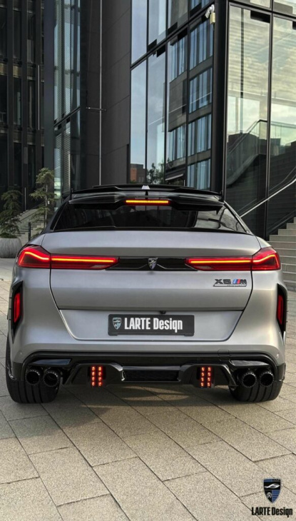 larte bmw x6 m 2023: carbon-bodykit für noch brutaleren look