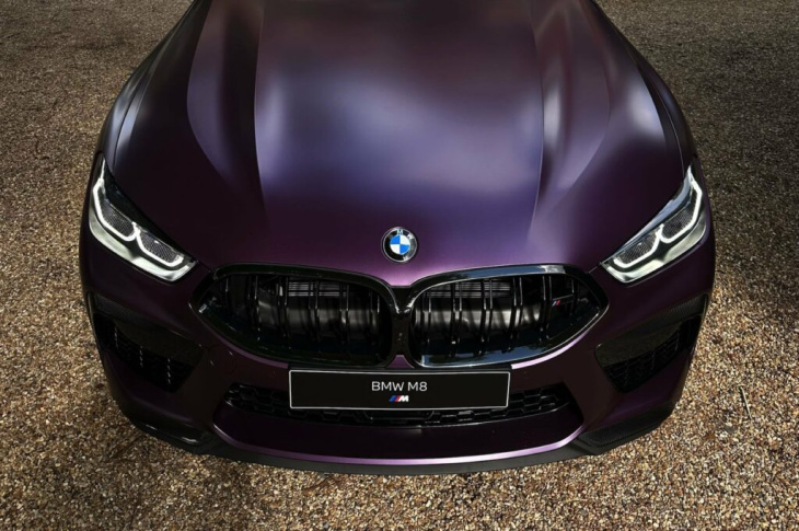 frozen purple: bmw m8 cabrio mit extrem seltener lackierung
