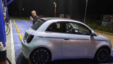 Erste Fahrt mit Elektro-Fiat bei Regen: Anfänger ist überrascht