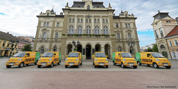 serbische post nimmt erste e-transporter in flotte auf
