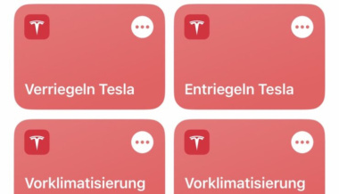 Tesla-App mit Apple Siri und -Kurzbefehlen – Kofferraum-Öffnung funktioniert noch nicht