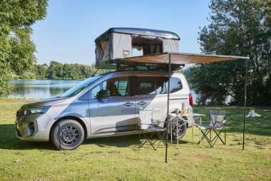 Nissan Townstar EV Kombi Campingausbau: Elektrischer Mini-Camper für Dachbrüter