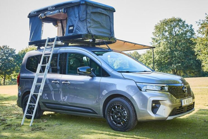nissan townstar ev kombi campingausbau: elektrischer mini-camper für dachbrüter