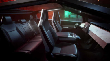Tesla Cybertruck: Neue Bilder vom Interieur mit Ambientelicht