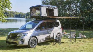 Elektrischer Mini-Camping-Ausbau im Nissan Townstar EV