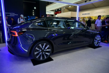 Highland auf der IAA 2023: Live-Fotos zum Tesla Model 3 Facelift