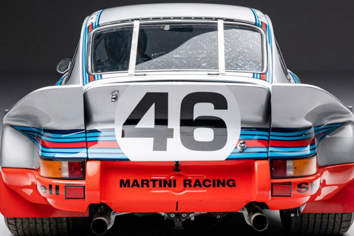 porsche 911 carrera rsr r7 martini (1973) auktion: le-mans-elfer soll millionen kosten