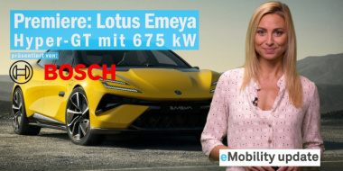 eMobility update: Lotus zeigt E-Limousine Emeya / VW Golf wird elektrisch / weiteres SUV von Seres