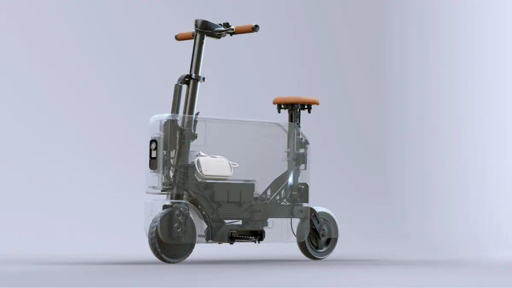honda motocompacto: auf einem elektrischen koffer zur arbeit fahren