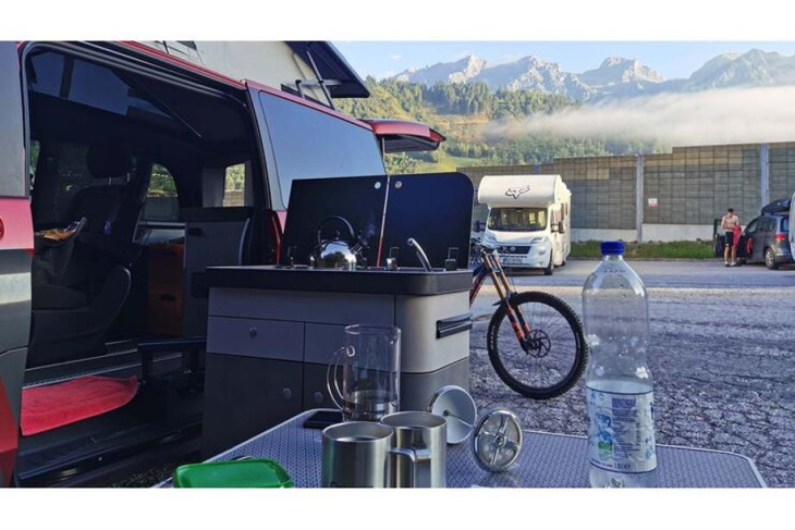 dauertester pössl campstar (2023) auf erster tour: campervan camillo unterwegs im bikepark