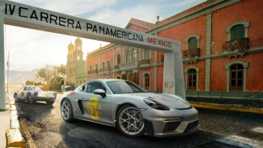 Porsche 718 Cayman GT4 RS feiert Carrera Panamericana-Rennwagen