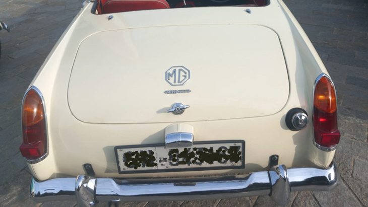 mg midget, anmut und eleganz: fotos des historischen britischen autos