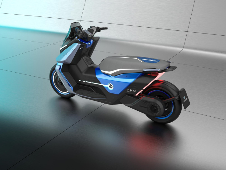 pininfarina-scooter für vmoto: roller aus dem windkanal