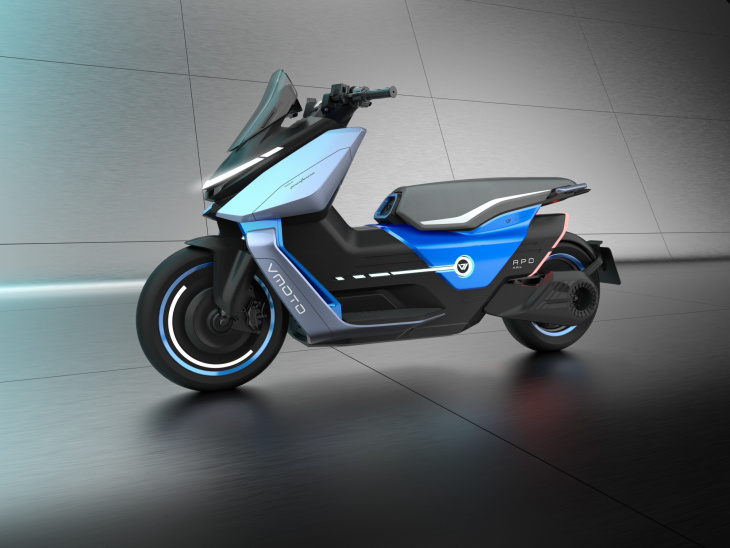 pininfarina-scooter für vmoto: roller aus dem windkanal