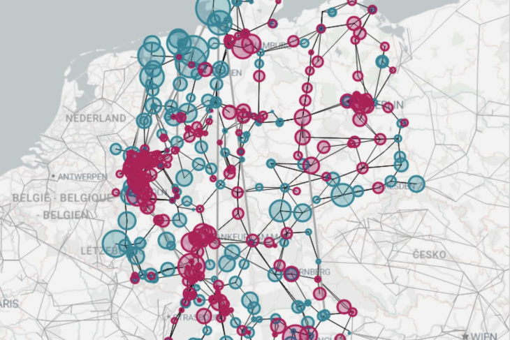 interaktiver atlas: wie sich durch die e-mobilität strommarkt und stromnetz verändern