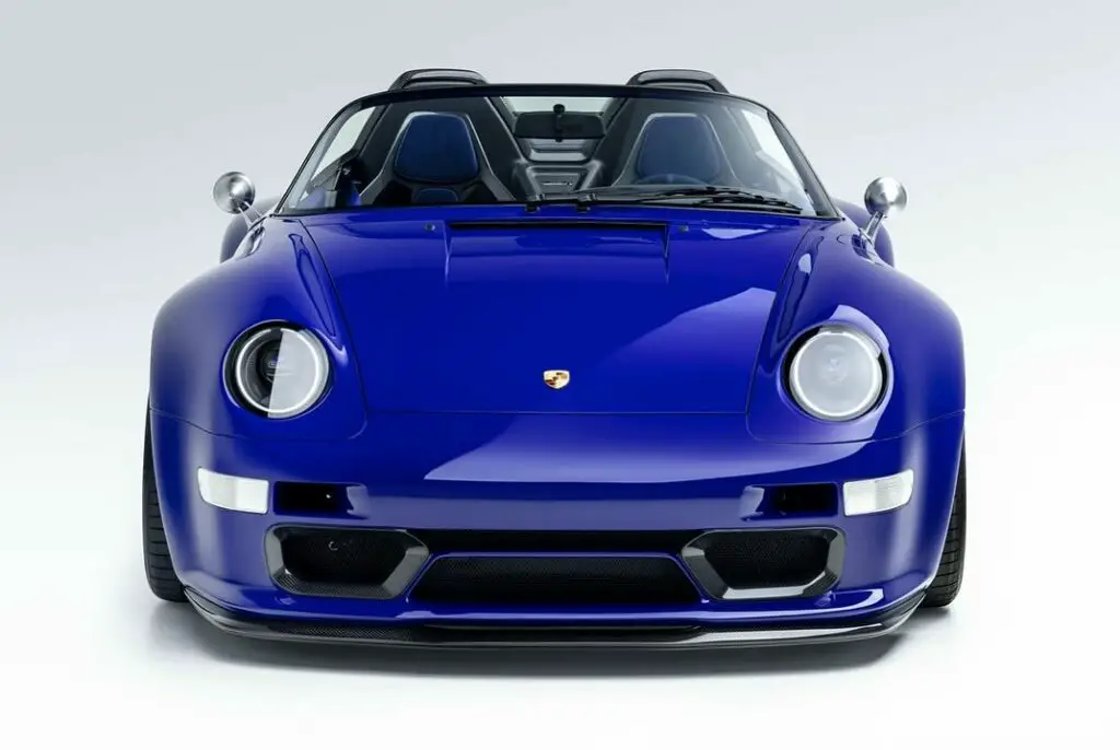 blauer restomod porsche 993 speedster von gunther werks!