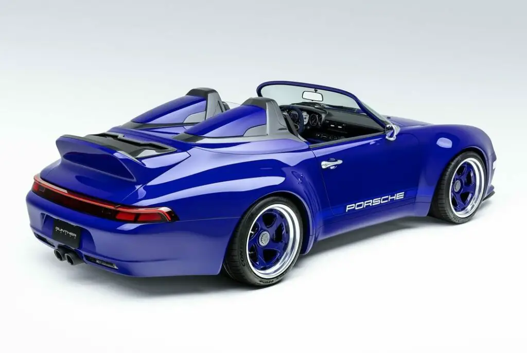 blauer restomod porsche 993 speedster von gunther werks!